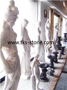 White Marble Sculptures&Statues,Angel Sculptures,Human Sculptures/Handcarved Sculptures/ Western Statues,Statues&Sculptures