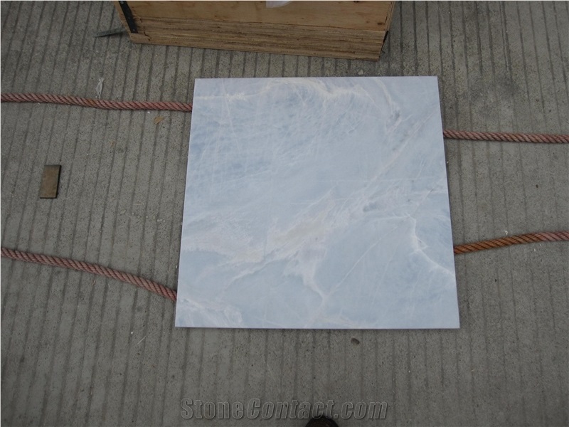 China Blue Crystal Onyx/Transparent Tile,Alabaster Slabs & Tiles for Hotel Project Floor Tiles