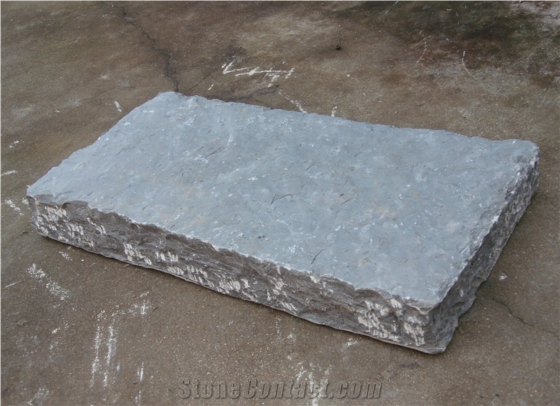 China Blue Limestone Paver Belgium Grey Hand Split Cubestone/Cobble