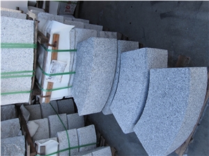 China White Granite Fine Picked Kerbstone Corner,China Light Grey Granite Kerbs/Curbs for Outside Road Stone China White Granite Fine Picked Kerbstone Corner,China Light Grey Granite Kerbs/Curbs for Outside Road Stone