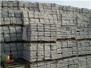 China White Granite Fine Picked Kerbstone Corner,China Light Grey Granite Kerbs/Curbs for Outside Road Stone