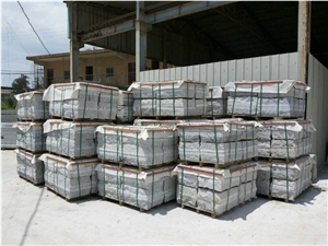 Hand Split & Fine Picked White Granite Pavers Cube Stone,Cobble Stone Exterior Stone