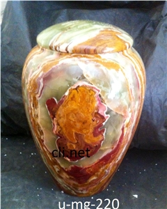 Multi Green Onyx Funeral Urns
