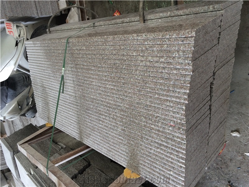 Fargo G664 Granite Polished Steps/Stairs with Risers,Voilet Of Luoyuan Red Stair Treads, Polished Granite Stair Case