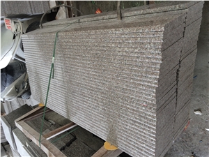 Fargo G664 Granite Polished Steps/Stairs with Risers,Voilet Of Luoyuan Red Stair Treads, Polished Granite Stair Case