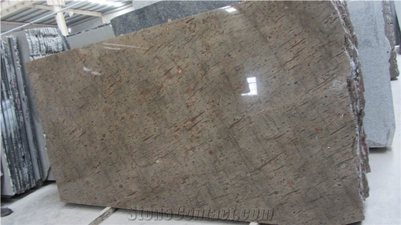 Fargo Peacock Gold Granite Polished Big Slabs, Gang-Sawn Granite Polished Slabs