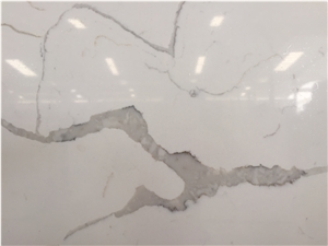 Calacatta Zsq5004 Quartz Stone Slabs & Tiles, White Engineered Stone