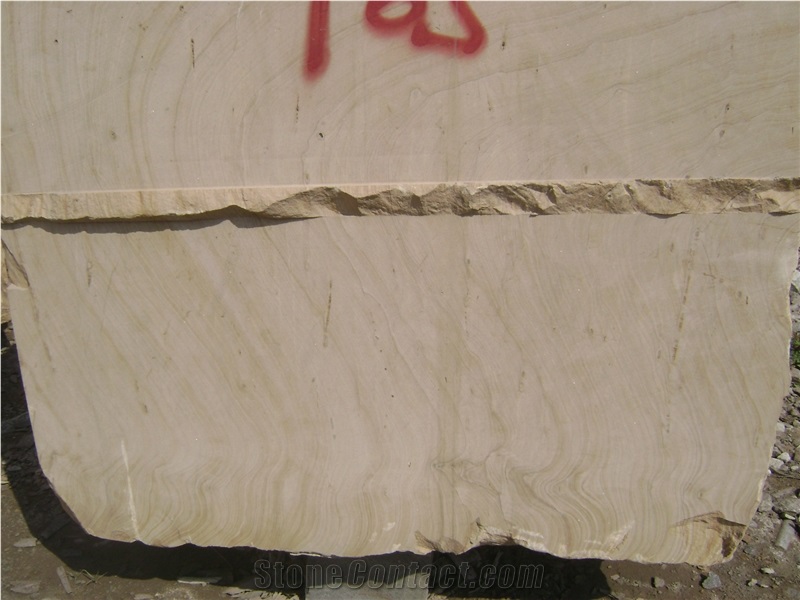 China Vein Yellow Wooden Sandstone Blocks
