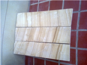 China Vein Yellow Wooden Sandstone Blocks