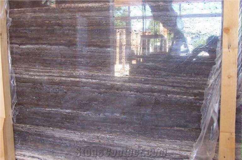 Silver Travertine Slabs & Tiles, China Grey Travertine