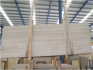 White Wooden Marble Slabs & Tiles, China White Marble