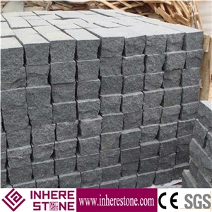 Cheap G654 Dark Gray Paving Stone, G654 Granite Cube Stone & Pavers