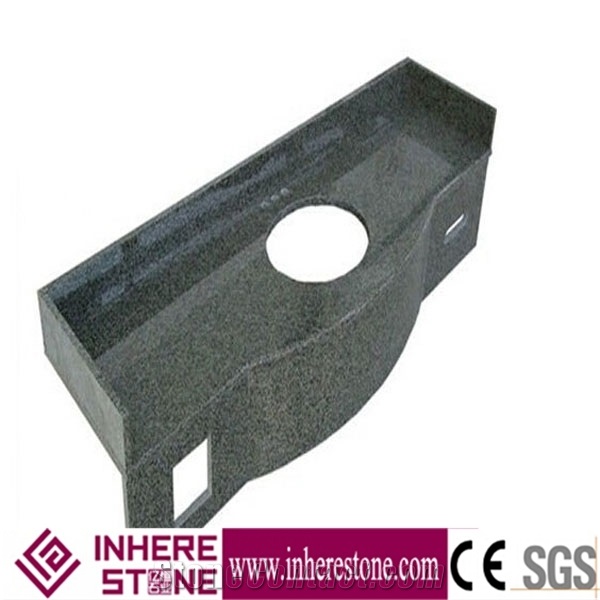G654 Granite Kitchen Countertop ,Nero Impala China,Sesame Black Of Changle Pingnan Countertop, Dark Granite Countertop, Black Granite Countertop for Sale