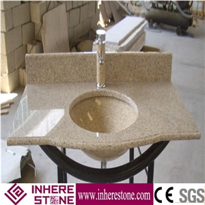G682 Granite Bath Tops,Giallo Rustic,Golden Yellow,Giallo Yellow, Hotel Vanity Tops