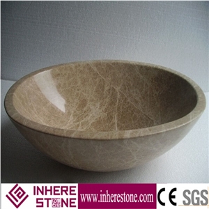 Good Design Emperador Light Brown Marble Sink & Basin, Wash Basin,Wash Sink for Bathroom