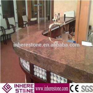 Multicolor Red Granite Kitchen Countertop, Red Granite Kitchen Top