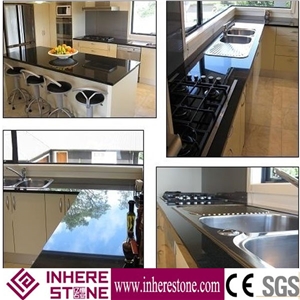 Shanxi Black Granite Kitchen Countertop,Absolute Black,Beiyue Black,Shanxi Hei Countertop/Stone Table/Dinning Table