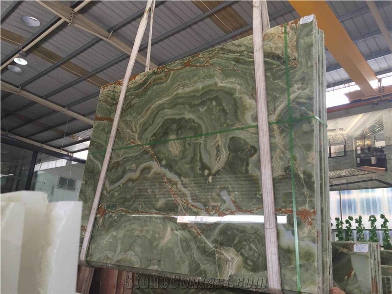 Green Onyx Slabs & Tiles,Emerald Nature Stone