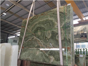 Green Onyx Slabs & Tiles,Emerald Nature Stone