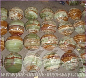 Bookend Onyx, Multicolor Green Onyx