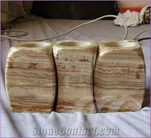 Onyx Candle Lamp, Candle Holder