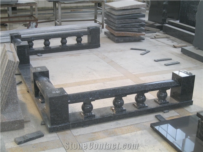 Blue Pearl Granite Border for Tombstones