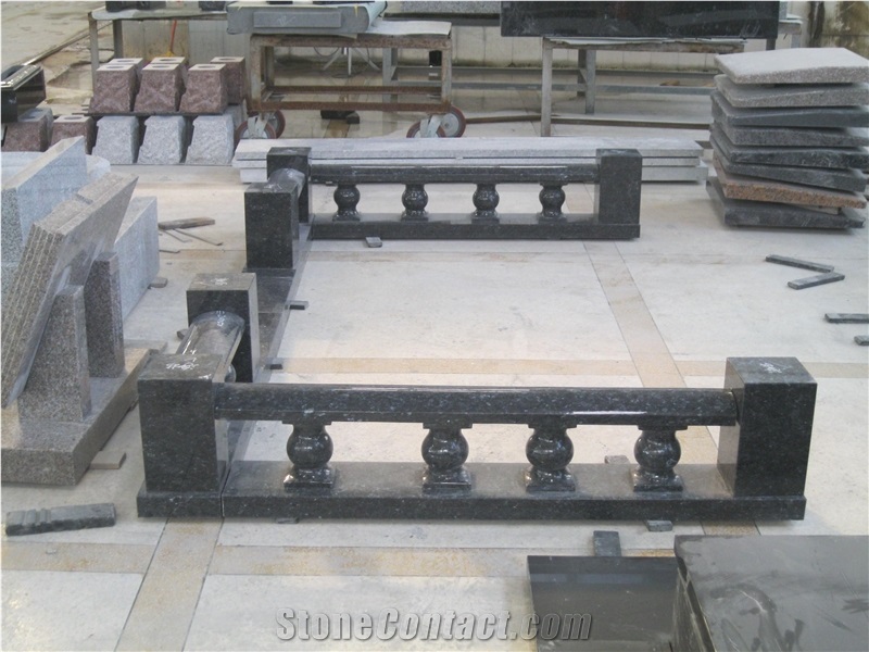 Blue Pearl Granite Border for Tombstones