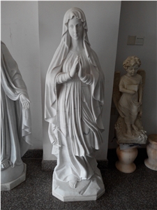 White Marble the Madonna Religious Statues White Marble the Madonna Religious Statues