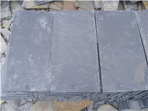 China Black Slate Flooring & Walling Tiles,Cultured Stone,Ledge Stone for Wall Panel Decor