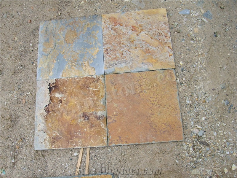 China Rust Slate, Hebei Rust Slate Tiles & Tiles