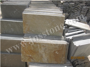 China Yellow Slate Tiles & Tiles/Walling/Flooring/Paving/Rusty/China Slate Tiles