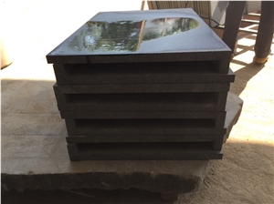Hainan Black Basalt,Dark Black Basalt,China Black Basalt Square Pool Coping