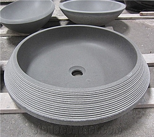 Sinks/Hainan Grey Basalt Basins/Basalt Basin/Natural Stone/Volcanic Wash Basins