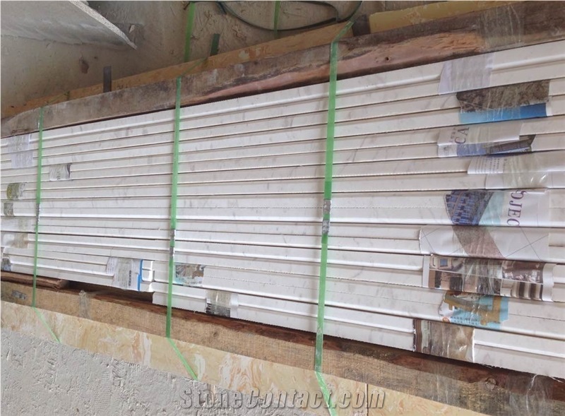 Ariston Border Decos,Door Skirting,Polished White Marble Decoration for Interior