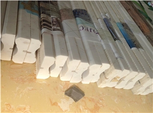 Ariston Border Decos,Door Skirting,Polished White Marble Decoration for Interior