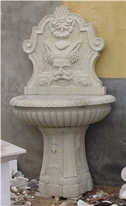 Garden White Marble Figure Statue Water Fountain