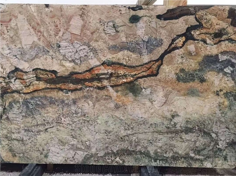 Luxury Walling&Beauty Granite Background&Shangri-La Bookmatch Slabs&Rarely Shangri-La Blocks&Unique High Quality Granite&Wholesaler