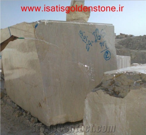 Iran Isatis Beige Wave, Isatis Beige Wave Marble Block