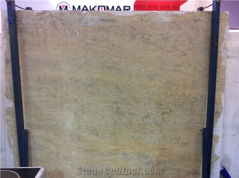 Iran Isatis Orange Marble, Isatis Olive Marble Block