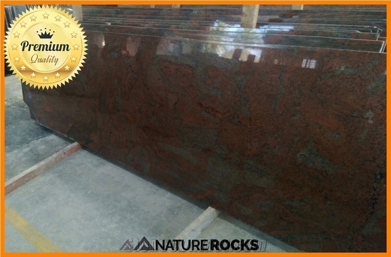 Red Multi-Color Granite Tiles & Slabs, Flooring Tiles, Walling Tiles