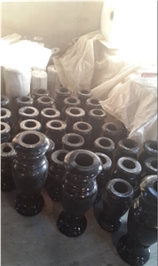 Granite Vase, Fengzhen Black Granite Flower Pot