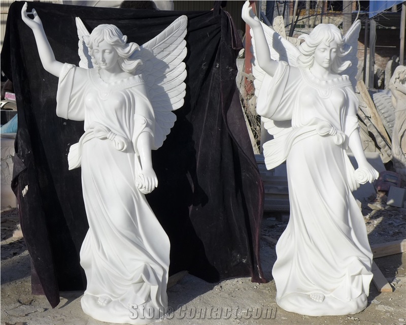 Carving Monument & Tombstone Im12,Han White Marble Monument & Tombstone