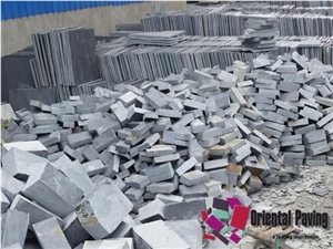Black Pavers,Black Slate Stone,Natural Slate for Paving,Cube Slate,Cobble Stone for Landscaping