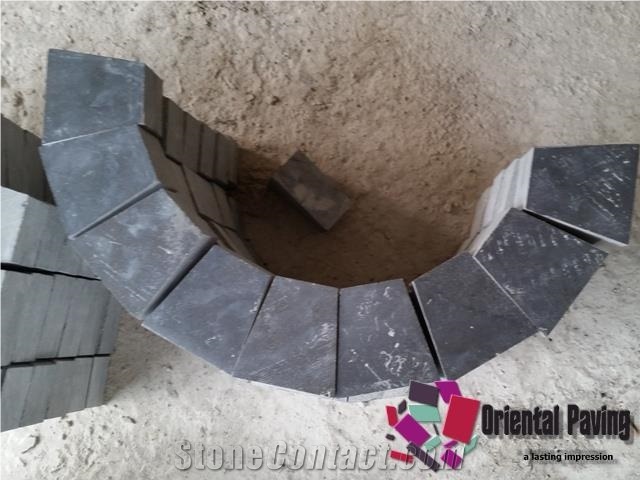 China Blue Limestone Cube Stone, Paving Limestone