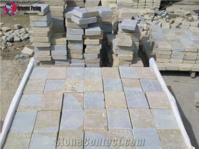 Natural Sandstone Cube Stone & Paver, York Sandstone Pavers, Paving Sets, Landscaping Cube Stone