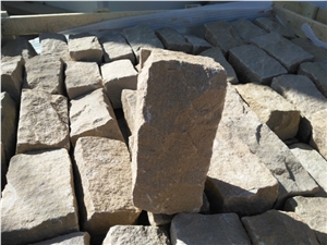 Yellow Sandstone Cobble Stone,Yellow Sandstone Cube Stone,Yellow Sandstone Paving Sets