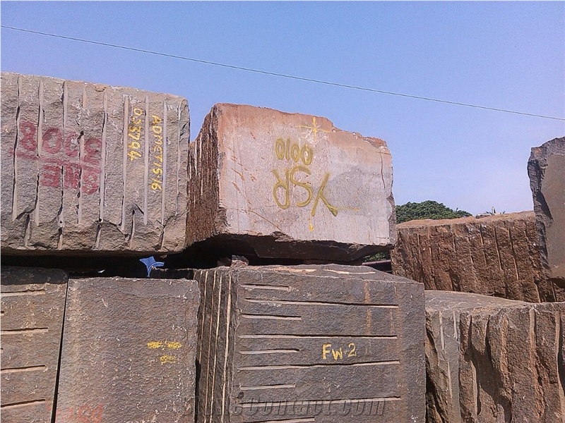 India Granite Rough Blocks-Gangsaw and Mini Gangsaw Size