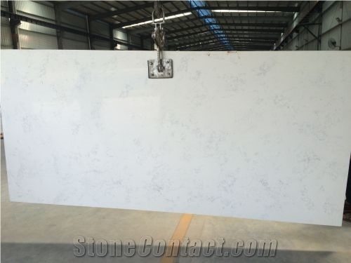 Quartz Stone Kitchen Counter Top with White Color