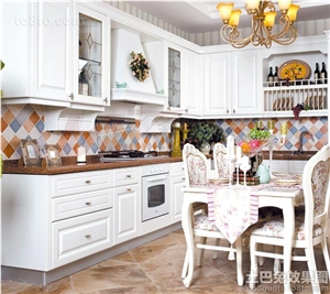Red Quartz Stone Kitchen Countertops with Surface No Radioactive Material