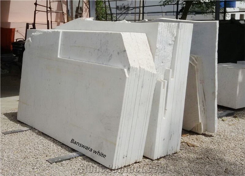Andhi White Marble Tiles & Slabs, White Indian Marble